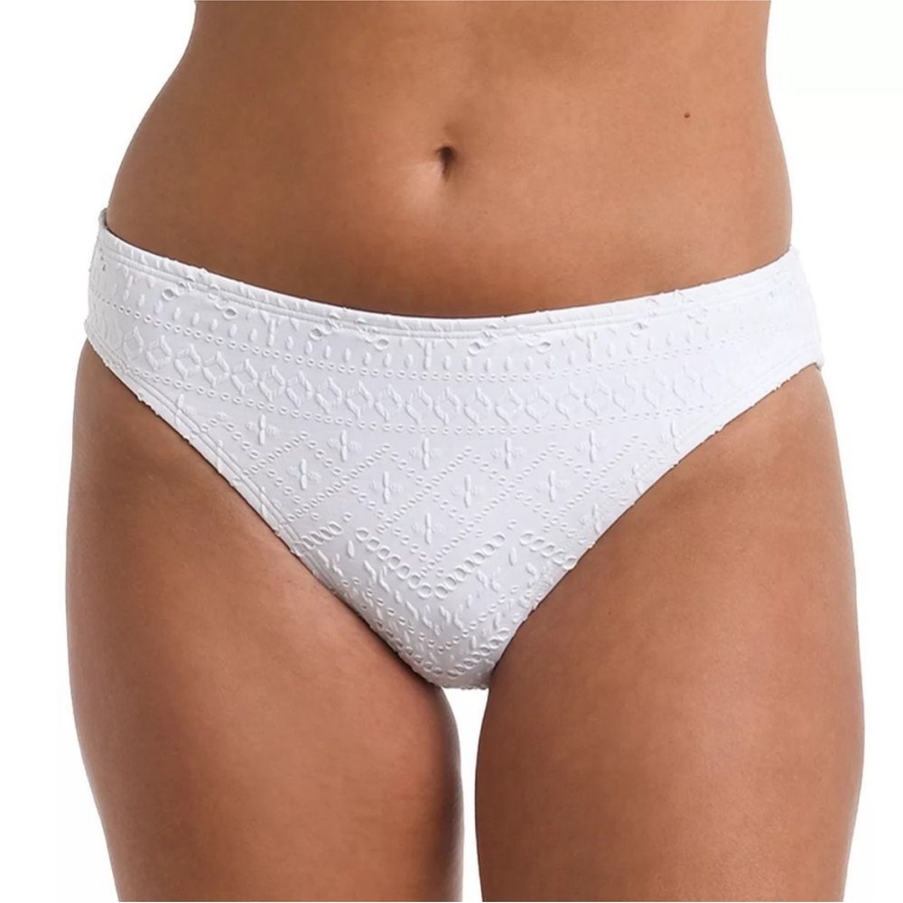 LA BLANCA Women's Salt Textured Hipster Bikini Bottoms Size 10